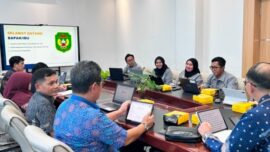 Jajaran Pemerintah Kota Palopo mengikuti rapat harmonisasi dua Rancangan Peraturan Wali Kota (Ranperwali) tentang Perubahan RKPD 2026 dan Rencana Kerja Perangkat Daerah 2027 di Kantor Wilayah Kementerian Hukum Sulawesi Selatan, Makassar, Jumat (31/7/2026). Dok. Kanwil Kemenkum Sulsel.