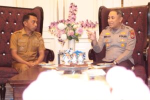 Awali Tugas Di Polres Sidrap AKBP Indra Waspada Sowan ke Bupati Sidrap