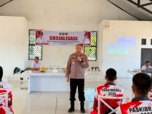 Dihadapan Calon Paskibraka, Kapolres Sidrap Paparkan Bahaya Penyalahgunaan Narkotika