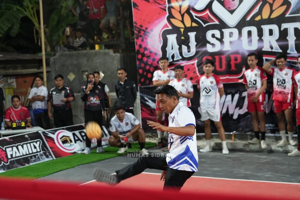Bupati Sidrap Buka Turnamen Takraw AJ Sport Cup I, Target Cetak Atlet Berprestasi
