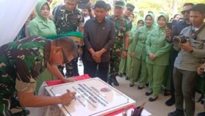 Kantor Koramil Dua Pitue Kini Berubah, Pangdam Hasanuddin Datang Langsung ke Sidrap