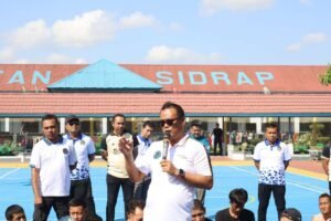 Senam Bersama Warga Binaan, Karutan Sidrap Berikan Motivasi untuk Terus Berubah Lebih Baik