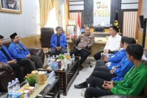 Bahas Kamtibmas, Kapolres Sidrap Terima Audience HMI dan PMII