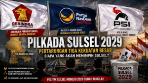 Adu Kuat Pilkada Sulsel 2029: Gerindra, NasDem dan PSI