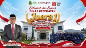 Dinkes Sidrap Dinobatkan OPD Terbersih 2026, Bupati Syaharuddin Alrif Serahkan Langsung Penghargaan