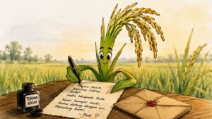 Surat Terima Kasih dari Sawah untuk Kapolres Sidrap