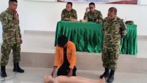 Kodim 1420/Sidrap Gelar Pelatihan Bantuan Hidup Dasar dalam Rangka HUT TNI ke-81