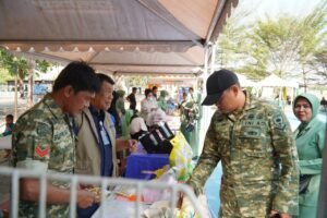Kodim 1420/Sidrap Gelar Bhakti Kesehatan ,dan Bazar Murah Sambut HUT TNI ke-81