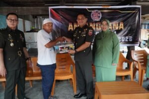 Sambut HUT ke-81 TNI, Kodim 1420/Sidrap Gelar Anjangsana dan Serahkan Tali Asih
