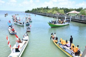 Saat Satu Sungai Dipenuhi Perahu, Ada Tradisi Marrimpa Salo di Sinjai