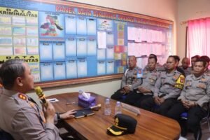 Kapolres Sidrap Tegas! Personel Polsek Maritengngae Diminta Disiplin dan Layani Masyarakat dengan Humanis