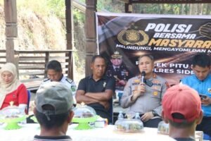 Jalin Kedekatan dengan Masyarakat, Kapolres Sidrap Buka Dialog Kamtibmas di Pitu Riase